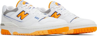 New Balance 550 White Vibrant Orange Men's Shoe